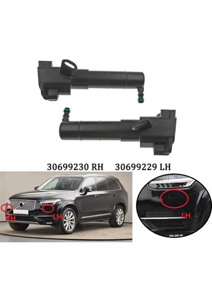 Volvo XC90 Otomobil Parçaları Için Yeni Yüksek Kaliteli Far Temizlik Nozumu Far Püskürtme Tabancası 30699230 (Yurt Dışından) fiyatları
