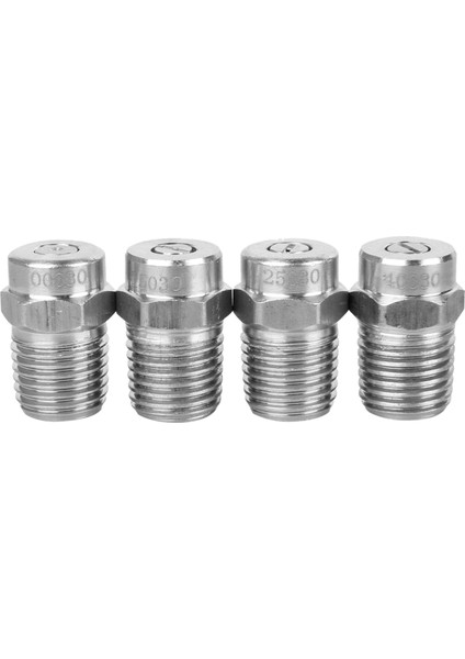 Evrensel Basınçlı Yıkayıcı Yüzey Temizleyici Nozul, Yedek Iplik Tipi Püskürtme Nozuluna Su Süpürgesine Alt Takım Temizleyici, 4000PSI, 1/4inch Erkek Npt, 4 Paket, 0,15,25,40 (Yurt Dışından)