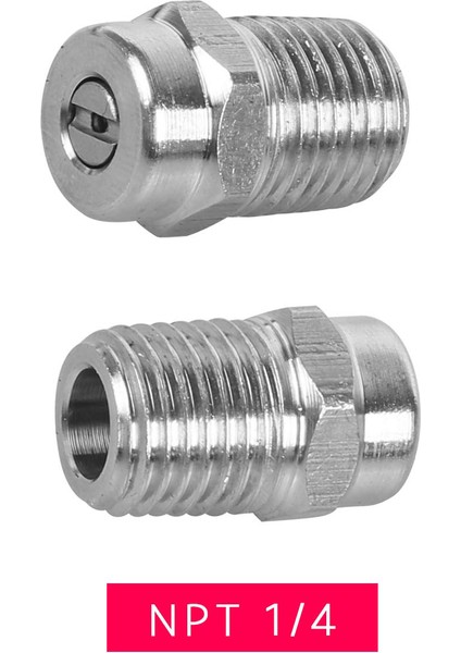 Evrensel Basınçlı Yıkayıcı Yüzey Temizleyici Nozul, Yedek Iplik Tipi Püskürtme Nozuluna Su Süpürgesine Alt Takım Temizleyici, 4000PSI, 1/4inch Erkek Npt, 4 Paket, 0,15,25,40 (Yurt Dışından) modelleri