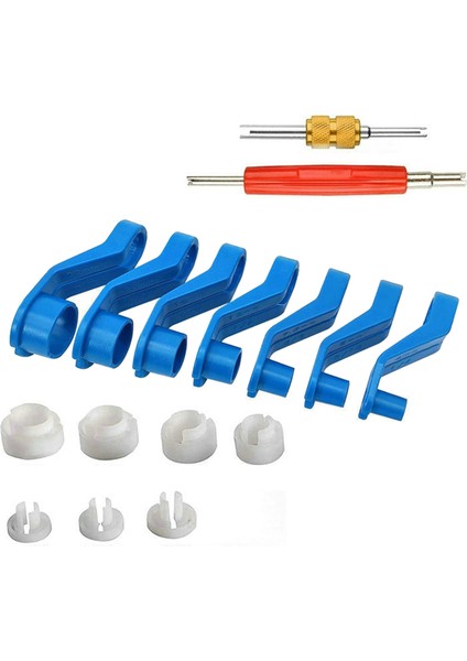 Ac Yakıt Hattı Bağlantı Kesme Aracı 16PCS Evrensel Yakıt Hattı Hızlı Bağlantı Kesme Hortum Kitleri Yağ Soğutucu Tüp Çıkarma Aracı (Yurt Dışından)