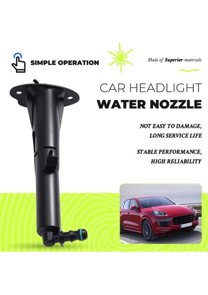 Porsche Cayenne Için Araba Far Su Nozumu 95862816210 (Yurt Dışından) fırsatları