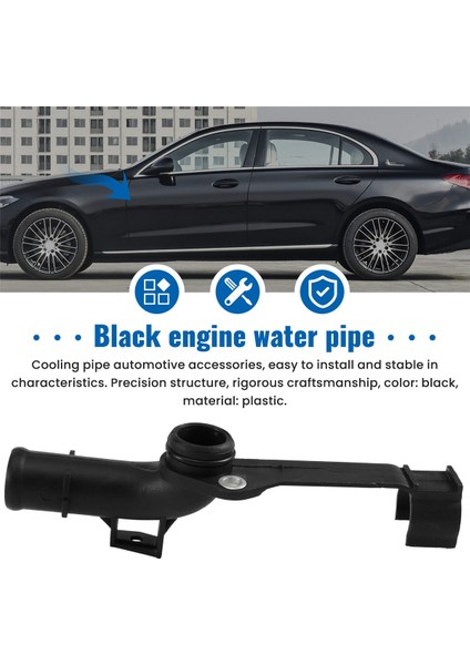 Siyah Plastik Motor Su Boru Yağı Soğutucu Silindir Kafası Mercedes Benz C230 W203 M271 A 2712001352 (Yurt Dışından) indirimleri