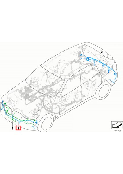 61126991959 Araba Pdc Park Yardım Kabloları Ön Tampon Radar Tel Bmw X3 G01 G08 X4 G02 2017-2021 (Yurt Dışından) modelleri