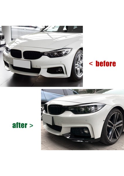 Bmw 4 Serisi Için F32 F33 F33 F36 M-Tech 2014-2020 Ön Tampon Dudak Açısı Difüzör Splitter Spoiler Koruyucu Parlak Siyah (Yurt Dışından) modelleri