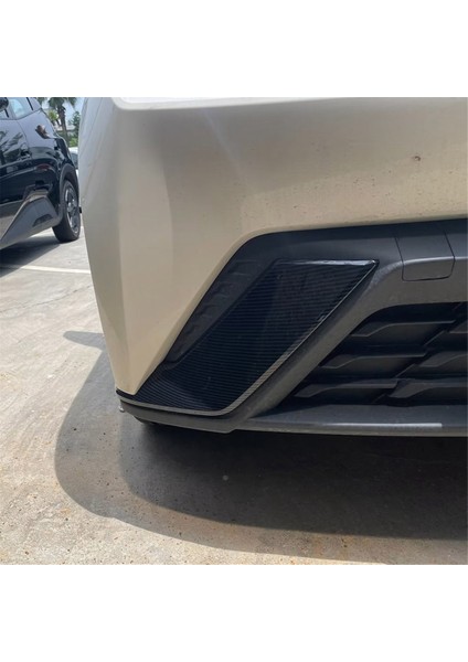 Karbon Fiber Renkli Araba Ön Tampon Yan Ayırıcı Spoiler Dekor Kapağı Kaplama Byd Yunus Mini/byd Seagull (Yurt Dışından) fırsatları