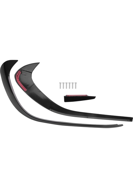 1paır Ön Tampon Yan Hava Bıçağı Ayırıcı Spoiler Trim Mercedes Benz A Sınıfı W176 A180 A200 A220 A250 A45 2016-2018 (Yurt Dışından)