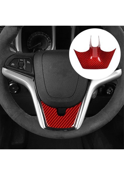 Chevrolet Camaro Için Gerçek Sert Karbon Fiber 2013 2013 2014 2015 Aksesuarlar Iç Araç Direksiyon Sticker (Siyah) (Yurt Dışından) fiyatları