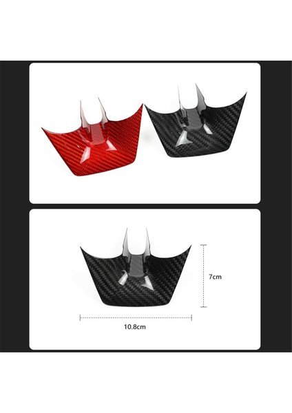 Chevrolet Camaro Için Gerçek Sert Karbon Fiber 2013 2013 2014 2015 Aksesuarlar Iç Araç Direksiyon Sticker (Siyah) (Yurt Dışından) indirimleri