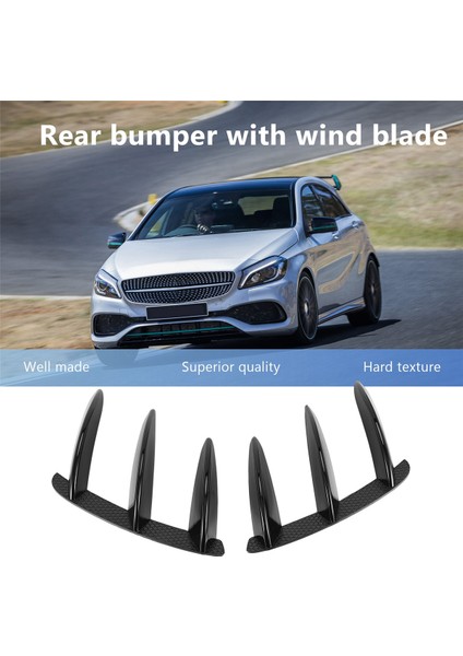 Arka Tampon Spoiler Yan Hava Outlet Kanadı Canard Fin, Mercedes Benz A-Serisi W176 A200 A260 A250 A45 Amg Için (Yurt Dışından) fırsatları