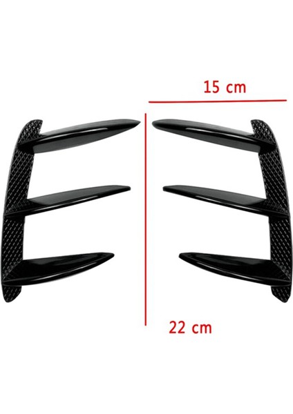 4pcs Araba Arka Tampon Ayırıcı Spoiler Canard Trim Mercedes-Benz W176 A200 A250 A45 Amg Hatchback Sport 2013-2018 (Yurt Dışından)