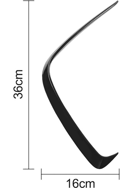 4pcs Araba Arka Tampon Ayırıcı Spoiler Canard Trim Mercedes-Benz W176 A200 A250 A45 Amg Hatchback Sport 2013-2018 (Yurt Dışından) fiyatları
