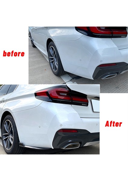 Parlak Siyah Arka Tampon Dudak Açısı Difüzör Ayırtıcı Spoiler Koruyucu Bmw- 5 Serisi G30 M-Tech 525I 530I 540I 2017+ (Yurt Dışından) fiyatları