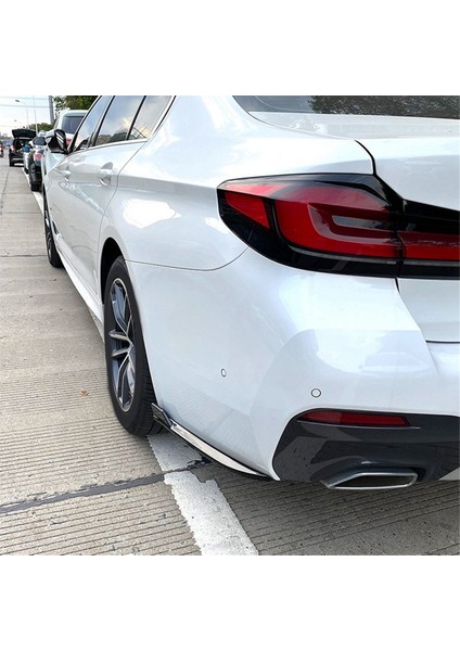 Parlak Siyah Arka Tampon Dudak Açısı Difüzör Ayırtıcı Spoiler Koruyucu Bmw- 5 Serisi G30 M-Tech 525I 530I 540I 2017+ (Yurt Dışından) modelleri