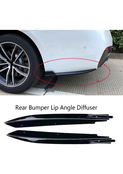Parlak Siyah Arka Tampon Dudak Açısı Difüzör Ayırtıcı Spoiler Koruyucu Bmw- 5 Serisi G30 M-Tech 525I 530I 540I 2017+ (Yurt Dışından) indirimleri