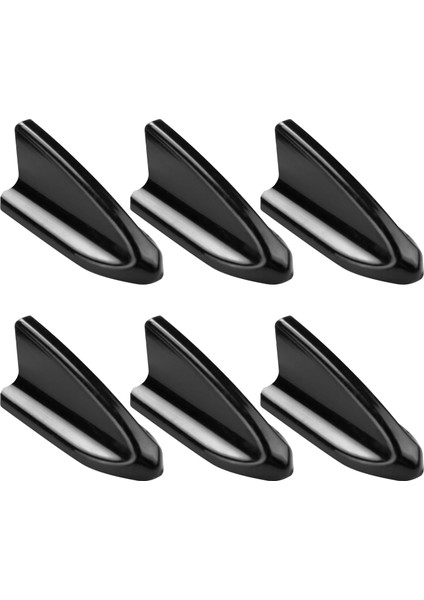 6pcs Siyah Araba Evo Tarzı Pp Çatı Köpekbalığı Yüzgeçleri Spoyler Kanat Kiti Girdap Jeneratör (Yurt Dışından) modelleri
