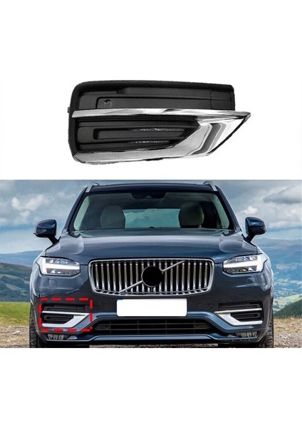Sağ Ön Alt Tampon Sis Izgarası Grille Trim Krom Kapak 31663515 Volvo XC90 19-22 31663513 31663519 31663540 (Yurt Dışından) indirimleri