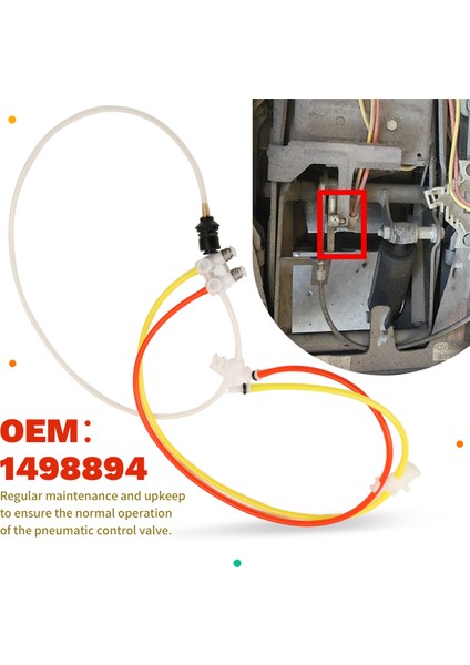 81.62340-6126 81.62340-6127 Kamyon Sürücüsü Koltuk Kontrol Vanası Hava Borusu Onarım Kiti Scania Için 1498894 (Yurt Dışından) indirimleri