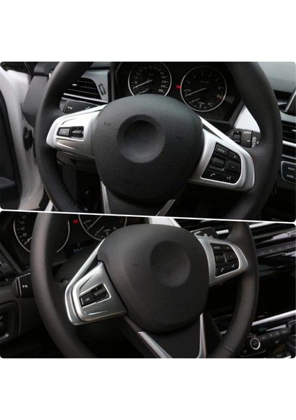 Bmw X1 F48 1 Serisi F40 2 Serisi Aktif Tourer F45 Araç Direksiyon Simidi Düğmeleri Çerçeve Döşeme Kapağı, Abs Gümüş (Yurt Dışından) modelleri