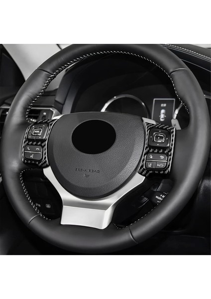 Lexus IS250 Için IS200T IS300 IS350 2013-2019 Karbon Fiber Araç Direksiyon Simidi Düğmesi Panel Kapak Çıkartma Trim Aksesuarları (Yurt Dışından) fırsatları