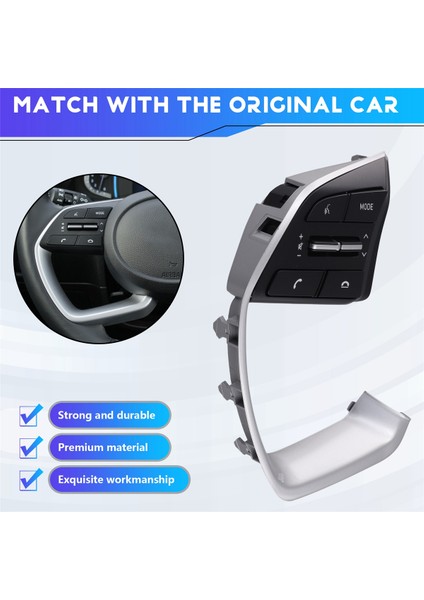 Hyundai Creta IX25 I20 96710BV030 Için Sol Yan Direksiyon Simidi Anahtarı Ses Telefonu Hacim Kontrol Düğmesi 96710-BV030 (Yurt Dışından) indirimleri