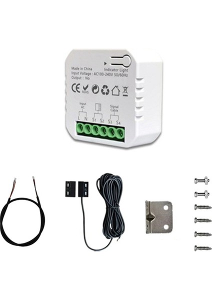 Tua Smart Life Wifi Garaj Kapı Açıcı Denetleyici Sensör Uygulaması Uzaktan Kumanda Alexa Google Home Için Uygun, Ingiltere Fiş (Yurt Dışından)
