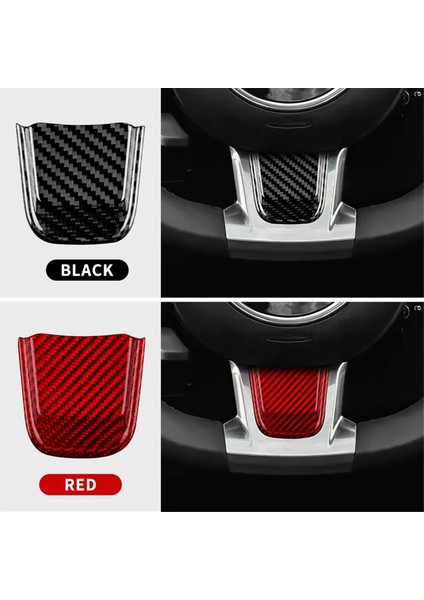 Fiat Için Gerçek Sert Karbon Fiber Çıkartma 500 Abarth 595 2020 2021 2022 2023 Araba Direksiyon Simidi Trim Aksesuarları Siyah (Yurt Dışından) modelleri
