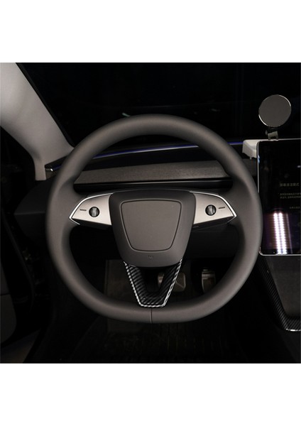 Tesla Model 3 Highland 2024 Iç Aksesuarlar Için Araç Direksiyon Simidi Kapağı Döşeme Etiket Abs Karbon Fiber (Yurt Dışından) modelleri
