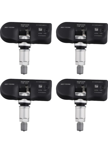 4pcs Araba Tpms Lastik Basınç Sensörü Lastik Basınç Dedektörü 9681102280 Land Rover Range Discovery Jaguar Için (Yurt Dışından)