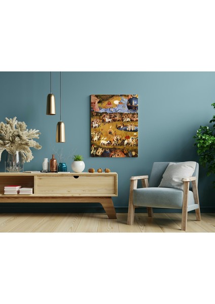 Hieronymus Bosch - The Garden Of Earthly Delights- Ahşap Mdf Tablo modelleri