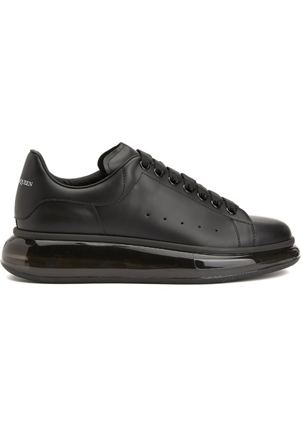 Oversized Siyah Erkek Deri Sneaker