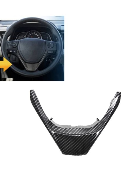 Toyota Corolla 2014-2018 Için Araba Direksiyon Simidi Kapağı V Şekilli Çerçeve Karbon Fiber Döşeme Aksesuarları (Yurt Dışından) fiyatları