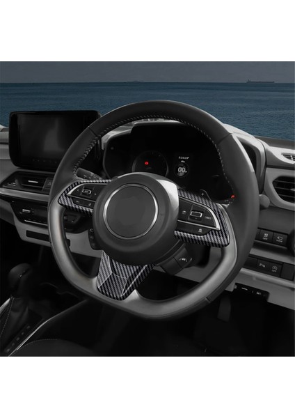 Araç Direksiyon Simidi Düğmesi Alt Çerçeve Sticker Suzuki Swift 2024 2025 Iç Aksesuarlar Karbon (Yurt Dışından) fırsatları