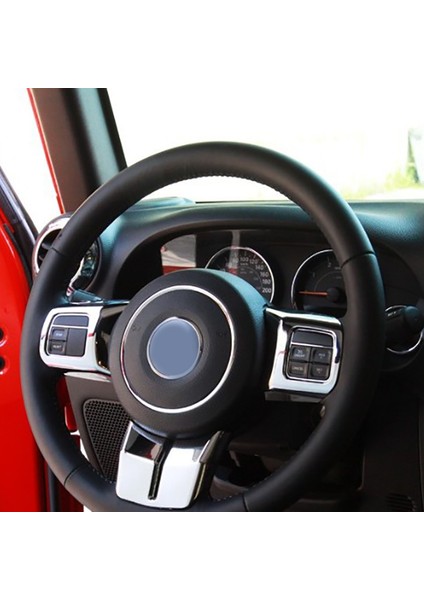 Jeep Wrangler Için Patriot Pusula Cherokee 2011+ Araç Iç Direksiyon Simidi Dekorasyon Kapağı Trim Çerçeveleri (Yurt Dışından) modelleri
