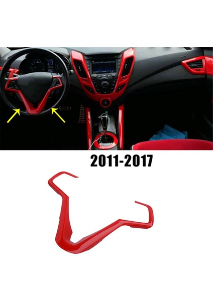 Araba Kırmızı Direksiyon Simidi Düğmesi Panel Hyundai Veloster 2011-2017 Dekorasyon Aksesuarları (Yurt Dışından) indirimleri