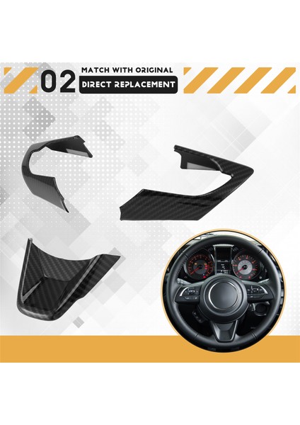 Araç Direksiyon Simidi Dekorasyon Kapağı Suzuki Jimny Için Döşeme Çıkartmaları 2019 2020 2021 2022 Aksesuarlar, Abs Karbon Fiber (Yurt Dışından) indirimleri