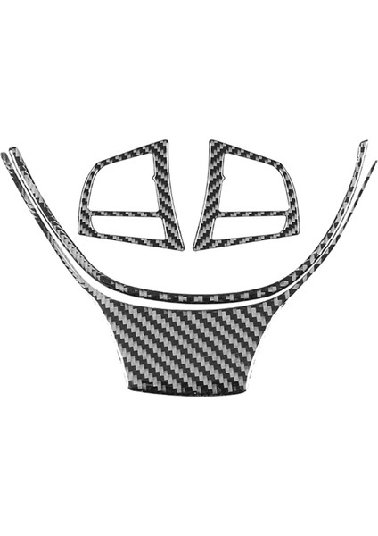 Bmw 6 Serisi M6 F12 F13 F06 2011-2018 Karbon Fiber Araç Direksiyon Simidi Kapağı Trim Aksesuarları (Yurt Dışından)