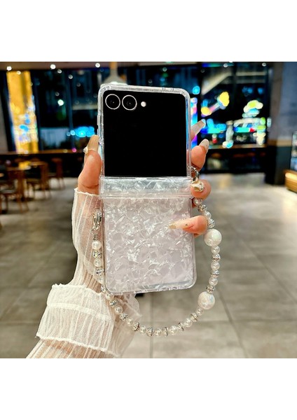 Samsung Galaxy Z Flip7 5g Için Inci Desenli Shl Dokulu Kılıf (Yurt Dışından) fiyatları