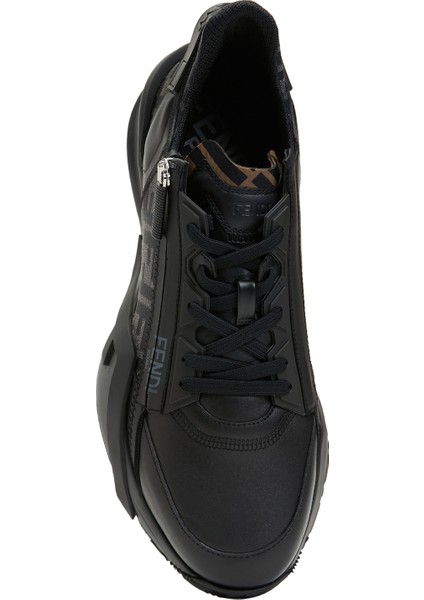 Siyah Erkek Deri Sneaker fırsatları