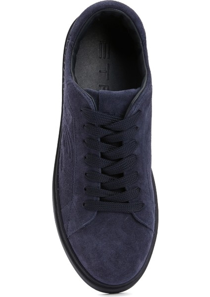 Lacivert Erkek Deri Sneaker fırsatları