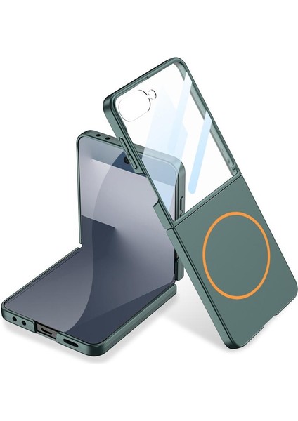 Samsung Galaxy Z Flip7 5g Için Magsafe Katlanabilir Telefon Kılıfı (Yurt Dışından)
