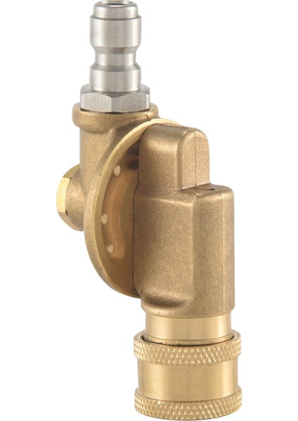 Basınçlı Çamaşır Makinesi Için Pivot Kuplör, Oluk Temizleme Için Oluk Temizleyici Bağlantı, 240 Derece, 4500 Psi, 1/4 Inç Hızlı Bağlantı 7 Farklı Temizlik Açısı (Yurt Dışından)