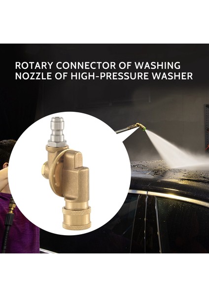 Basınçlı Çamaşır Makinesi Için Pivot Kuplör, Oluk Temizleme Için Oluk Temizleyici Bağlantı, 240 Derece, 4500 Psi, 1/4 Inç Hızlı Bağlantı 7 Farklı Temizlik Açısı (Yurt Dışından) fiyatları