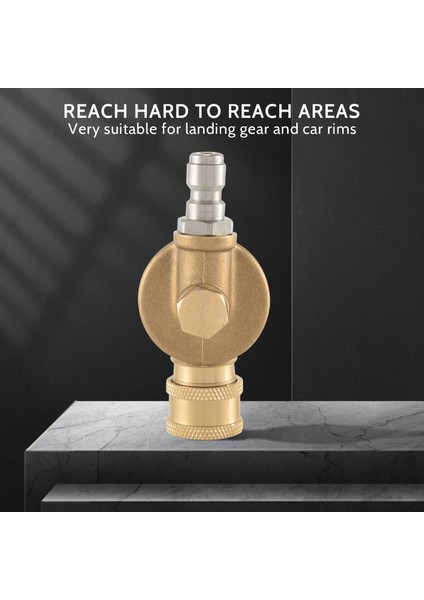 Basınçlı Çamaşır Makinesi Için Pivot Kuplör, Oluk Temizleme Için Oluk Temizleyici Bağlantı, 240 Derece, 4500 Psi, 1/4 Inç Hızlı Bağlantı 7 Farklı Temizlik Açısı (Yurt Dışından) indirimleri
