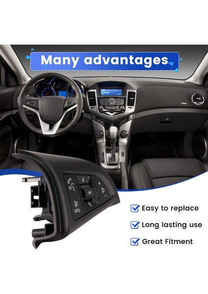 Araç Direksiyon Simidi Sağ Çok Fonksiyonlu Düğme Telefon Hacim Kontrol Anahtarı 96892135 Chevrolet Cruze 2009-2014 (Yurt Dışından) indirimleri