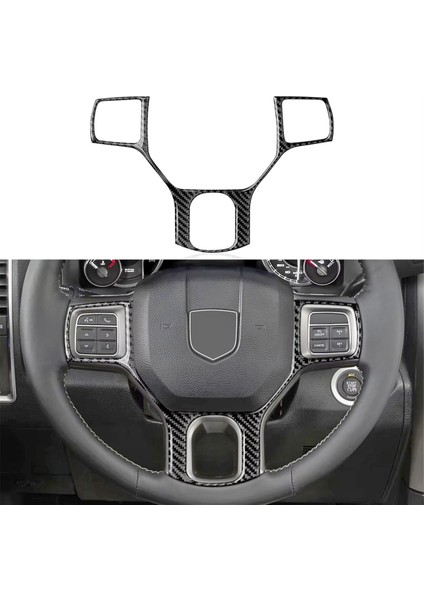 Dodge Ram 1500 2013-2018 Iç Aksesuarlar Için Karbon Fiber Araç Direksiyon Simidi Kapağı Döşeme Etiketi (Yurt Dışından) fiyatları