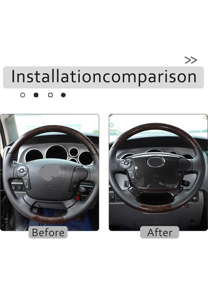 Toyota Tundra 2007-2013 Araç Direksiyon Paneli Kapak Trim Dekorasyon Iç Aksesuarları (Abs Karbon Fiber) (Yurt Dışından) fırsatları