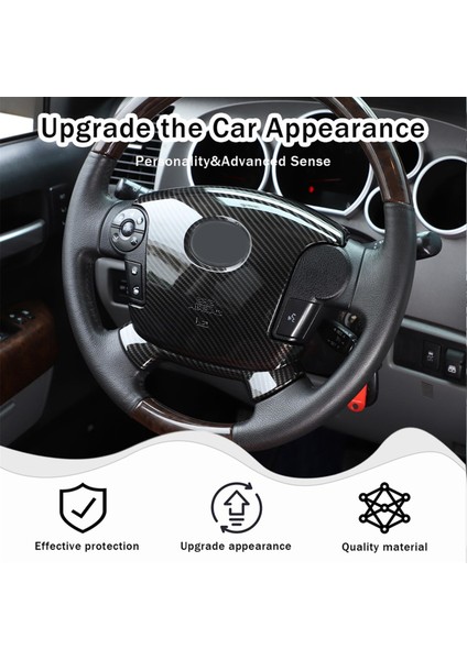 Toyota Tundra 2007-2013 Araç Direksiyon Paneli Kapak Trim Dekorasyon Iç Aksesuarları (Abs Karbon Fiber) (Yurt Dışından) indirimleri