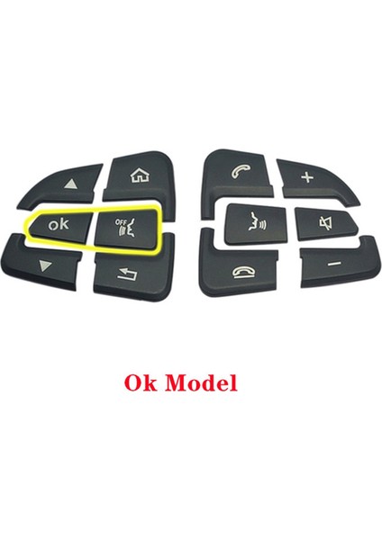 Araç Direksiyon Düğmesi Kapakları Mercedes Için Döşeme Çıkartmaları Benz Glc X253 C Sınıfı W205 Cla Gla A Sınıfı X156 C117 W176 (A) (Yurt Dışından) fırsatları