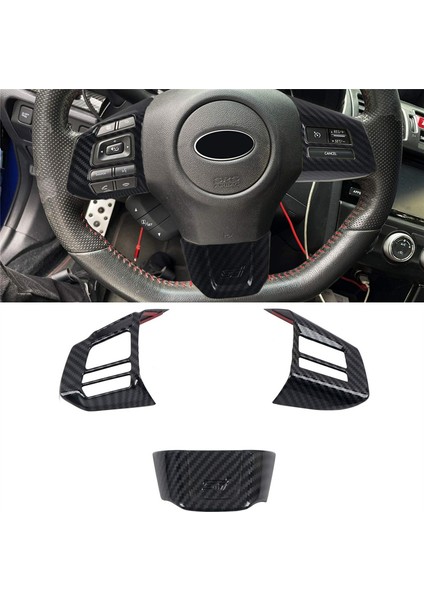 Subaru Wrx/stı 2014-2021 Araç Direksiyon Simidi Düğmesi Dekorasyon Kapağı Döşeme Aksesuarları, Abs Karbon Fiber (Yurt Dışından) fiyatları