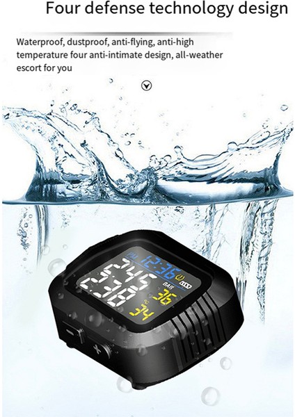 2 Harici Sensörle Motosiklet Lastiği Basınç Izleme Sistemi Kızılötesi Sensör Moto Lastik Basınç Izleme Sistemi (Yurt Dışından)